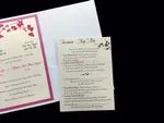 PAL-BL-57-MMM Crystal, Azalea, White Gold Pocket & Folder Invitation