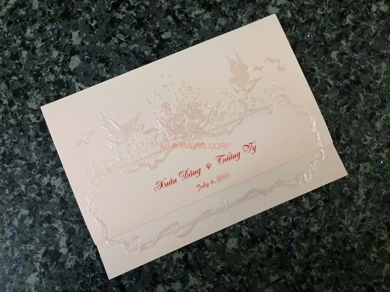 ART-40286 [I-11] Elegance in Flight Birds & Doves Wedding Invitation