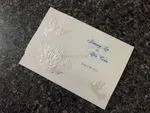 K975 [I-11] Enchanted Melody Birds & Doves Wedding Invitation
