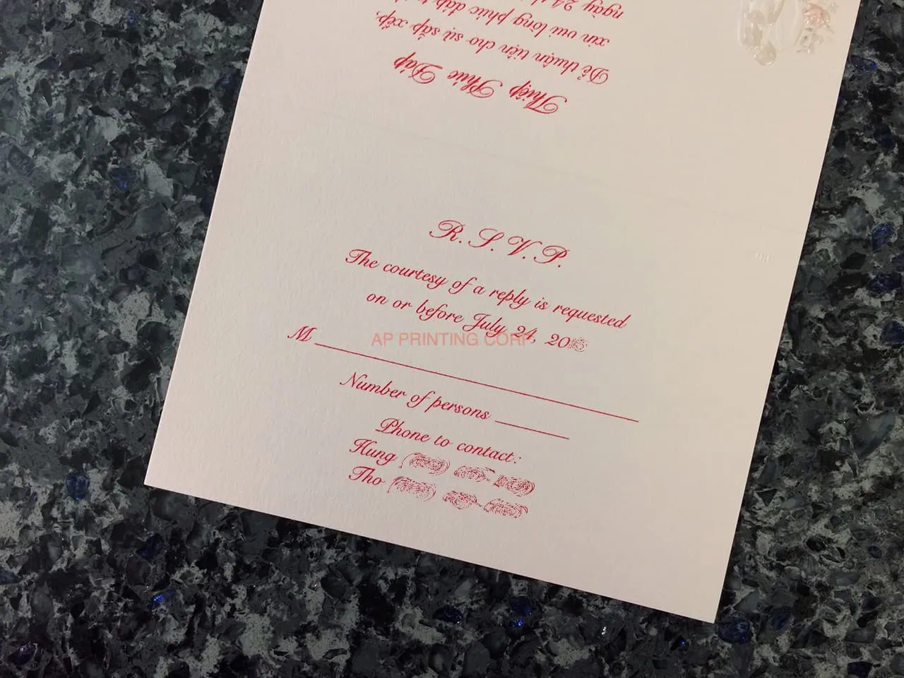 K3317 [I-11] Celestial Love Bride & Groom Wedding Invitation