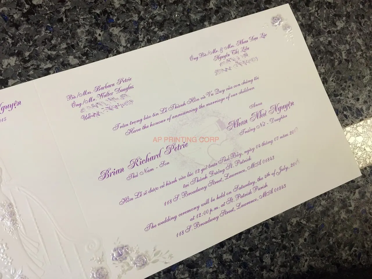 K3318 [I-11] Forever Together Bride & Groom Wedding Invitation