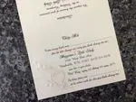 K4451 [I-10] Subtle Romance Hearts Wedding Invitation