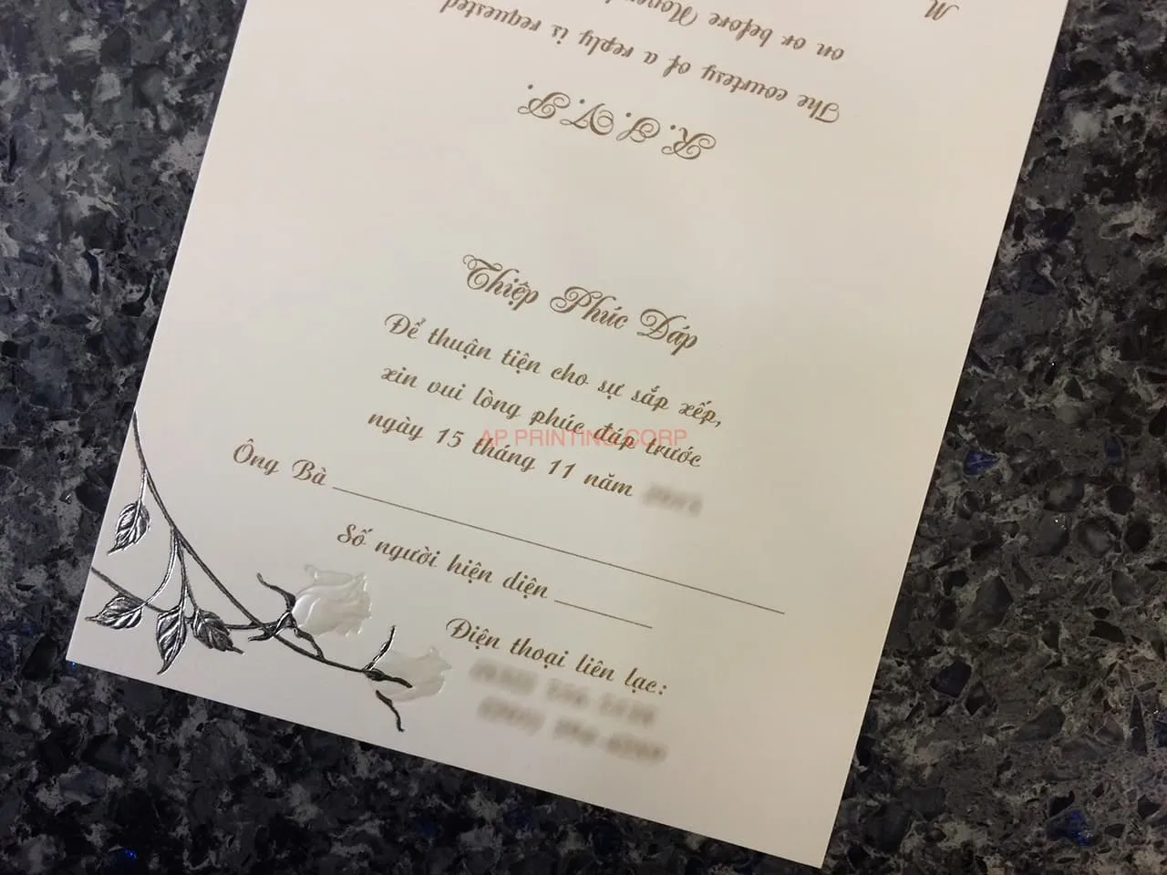 ART-41009 [I-11] Charming Bellflowers Wedding Invitation