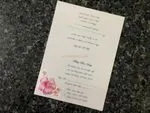 K8631 [I-11] Blushing Blooms Flowers Wedding Invitation