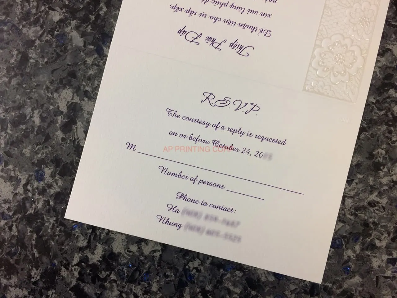 K8071 [I-10] Flowers Symphony Wedding Invitation