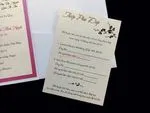 PAL-BL-57-MMM Crystal, Azalea, White Gold Pocket & Folder Invitation