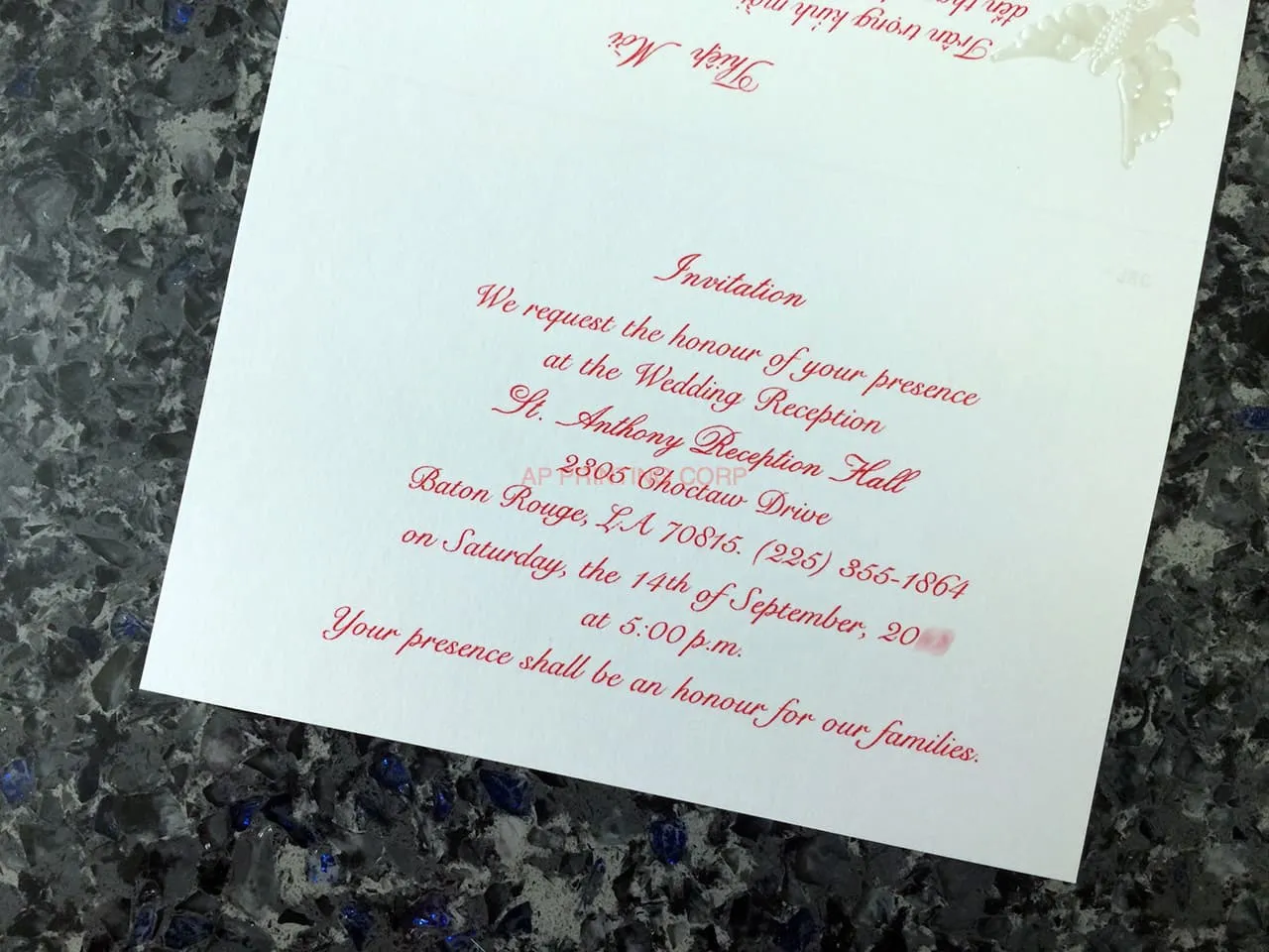 K971 [I-11] Regal Whispers Birds & Doves Wedding Invitation
