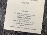 K4451 [I-10] Subtle Romance Hearts Wedding Invitation