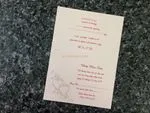 K4471 [I-10] Floral & Hearts Melody Wedding Invitation