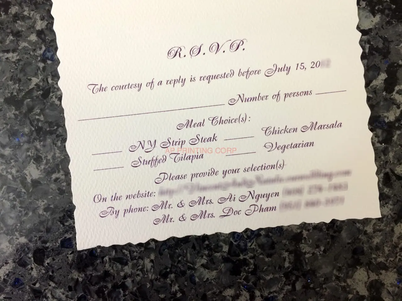 K8536 [I-11] Graceful Garden Flowers Wedding Invitation