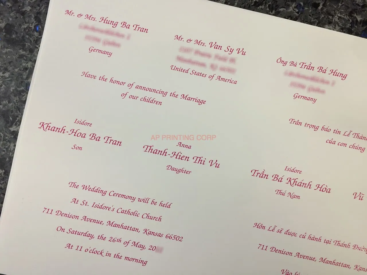 K9995 [I-10] Botanical Elegance Flowers Wedding Invitation