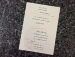 K4451 [I-10] Subtle Romance Hearts Wedding Invitation