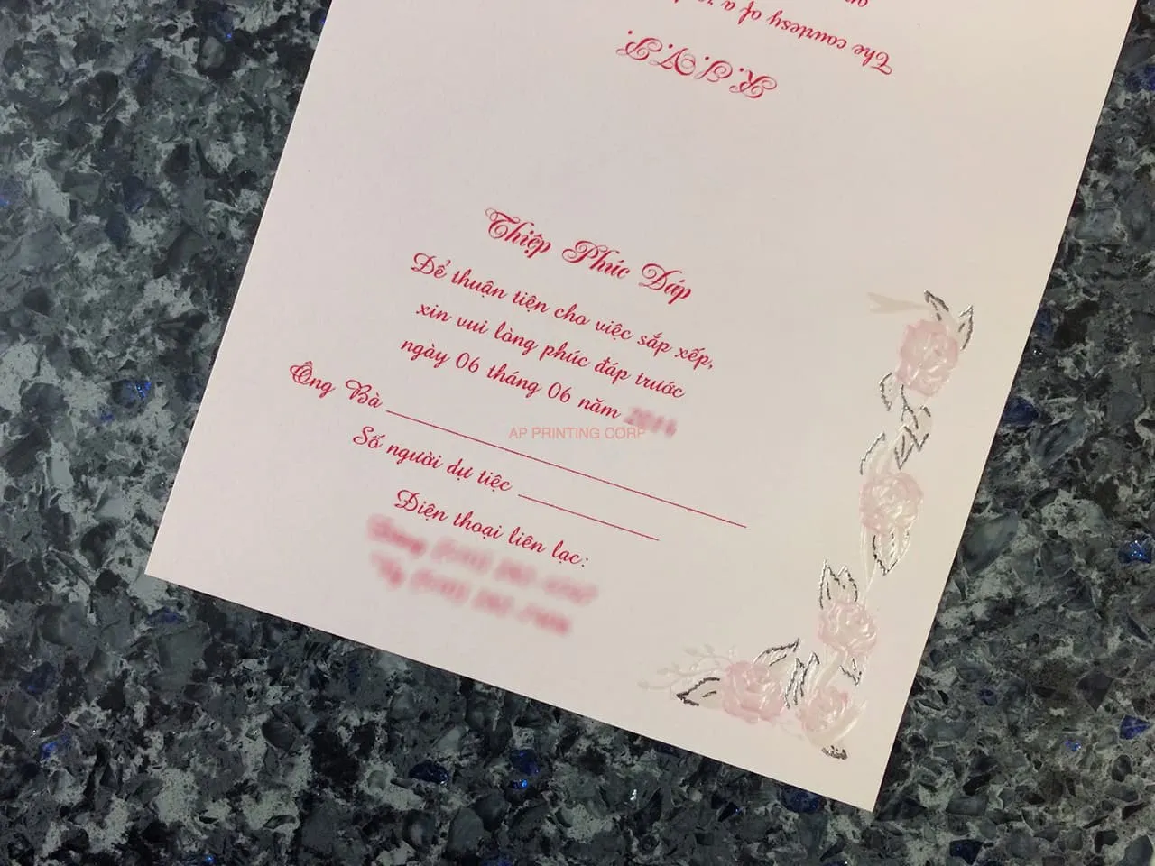 ART-44995 [I-11] Blossom Bells & Flowers Wedding Invitation