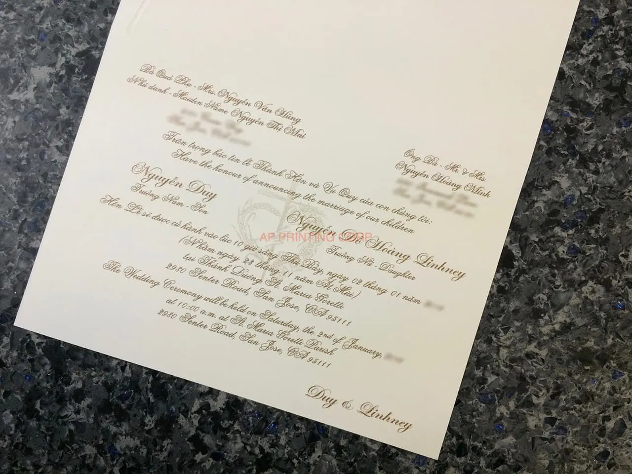ART-41009 [I-11] Charming Bellflowers Wedding Invitation