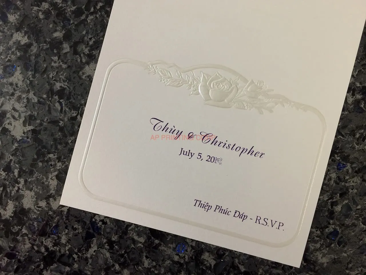 K1618 [I-11] Timeless Elegance Flowers Wedding Invitation