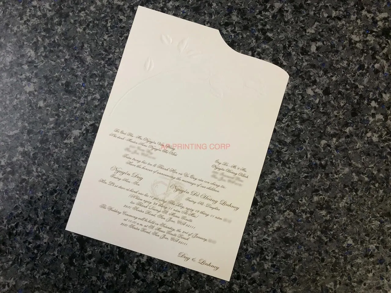 ART-41009 [I-11] Charming Bellflowers Wedding Invitation
