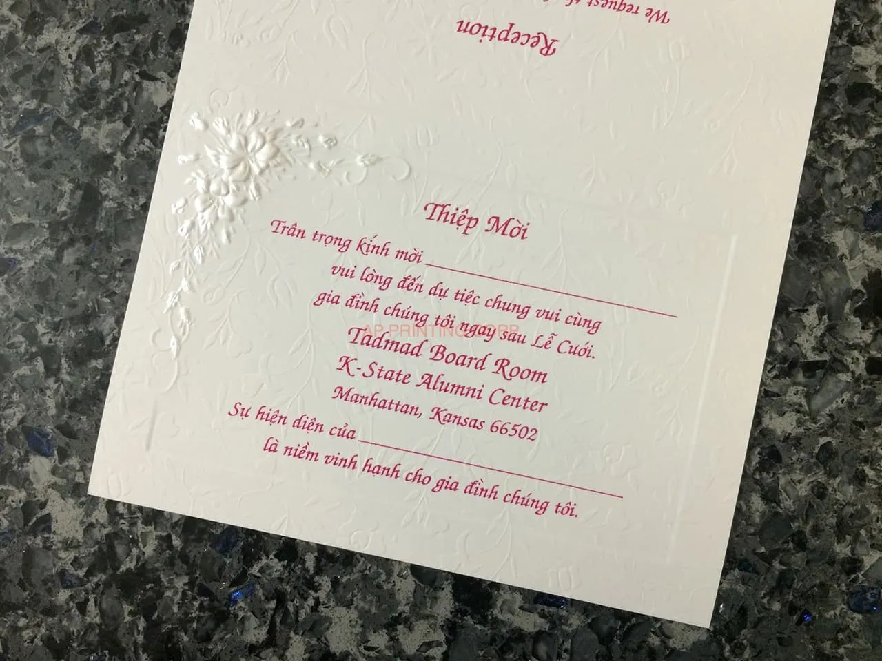 K9995 [I-10] Botanical Elegance Flowers Wedding Invitation