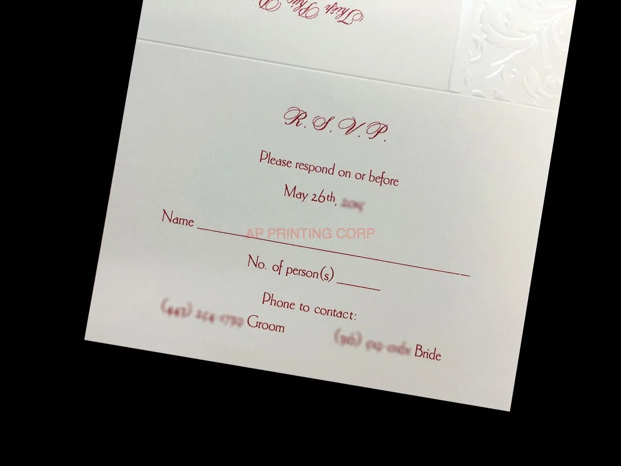 T1402 [I-15] Silk Flowers Beauty Wedding Invitation