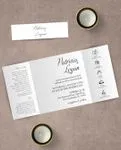 Couple Photo Cover 7x7 Gate Fold Wedding Invitation 2