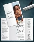Cover Picture 5x7 Gate Fold Wedding Invitation