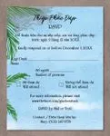 Watercolor Beach Design Vellum Wrapped Vietnamese & English Wedding Invitation