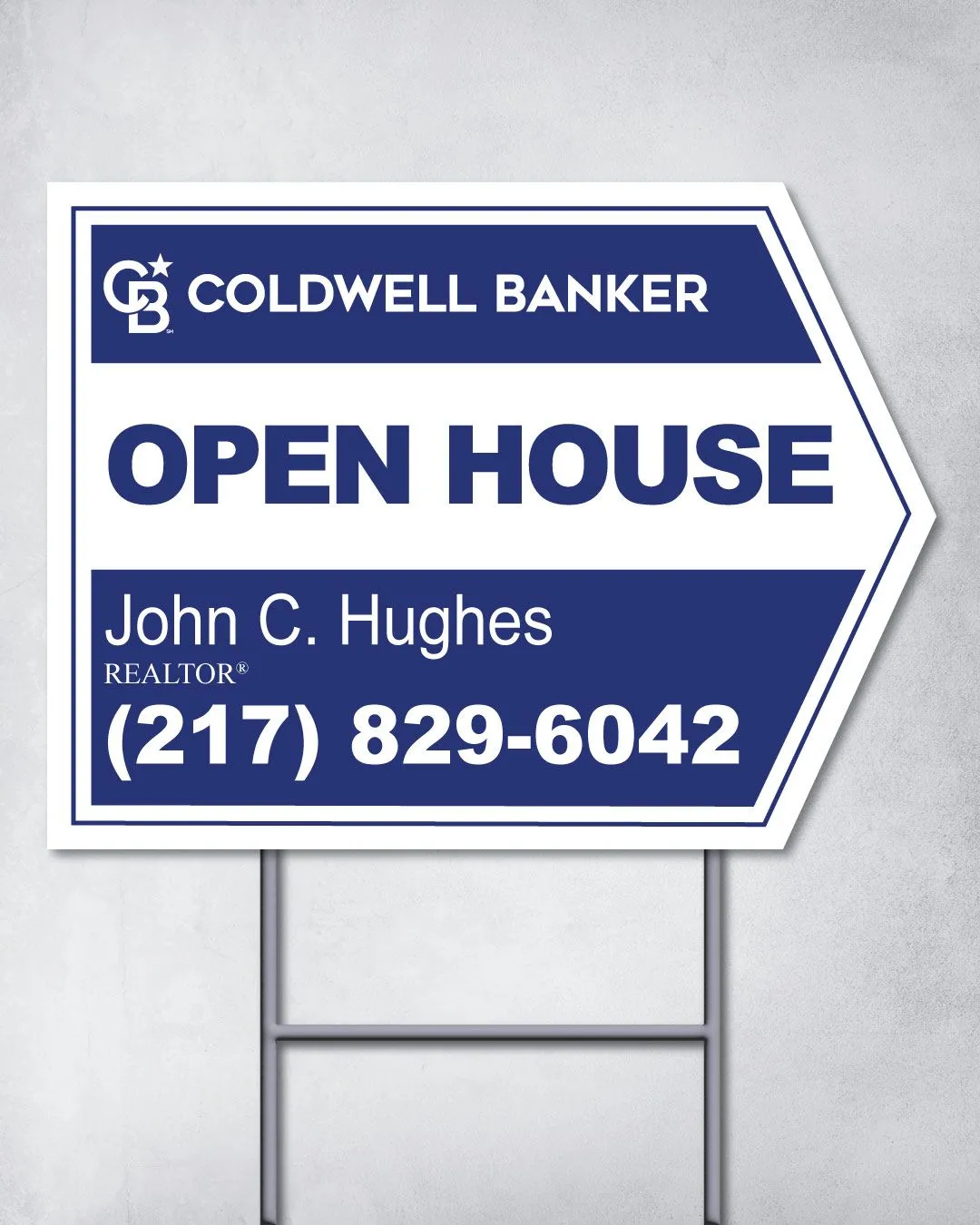 Coldwell Banker Two Colors Arrow Shape Sign