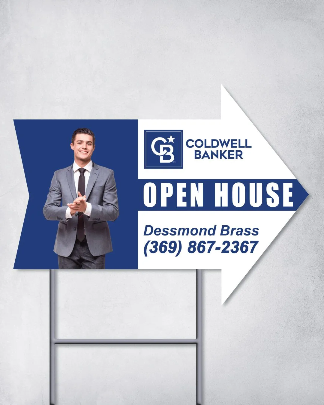 Coldwell Banker Elegant Realtor Photo Arrow Shape Sign