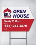 ERA Simple White and Red Arrow Shape Sign