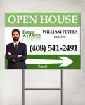 BHGRE Green Color Stripes Yard Sign