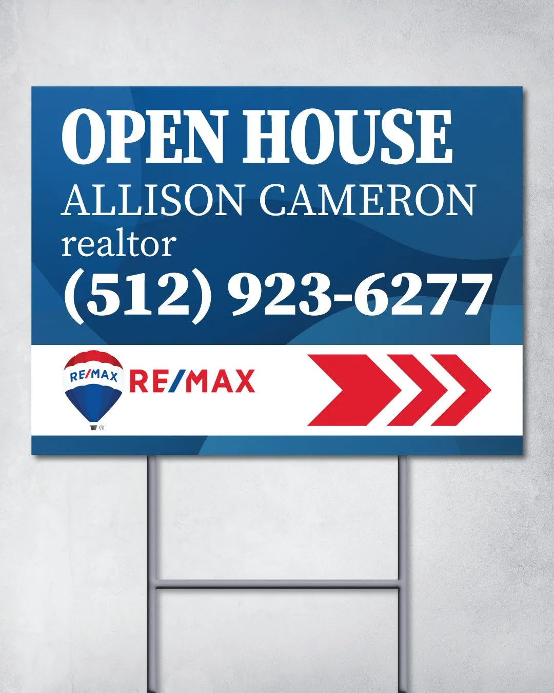 Remax Blue Wavy Yard Sing