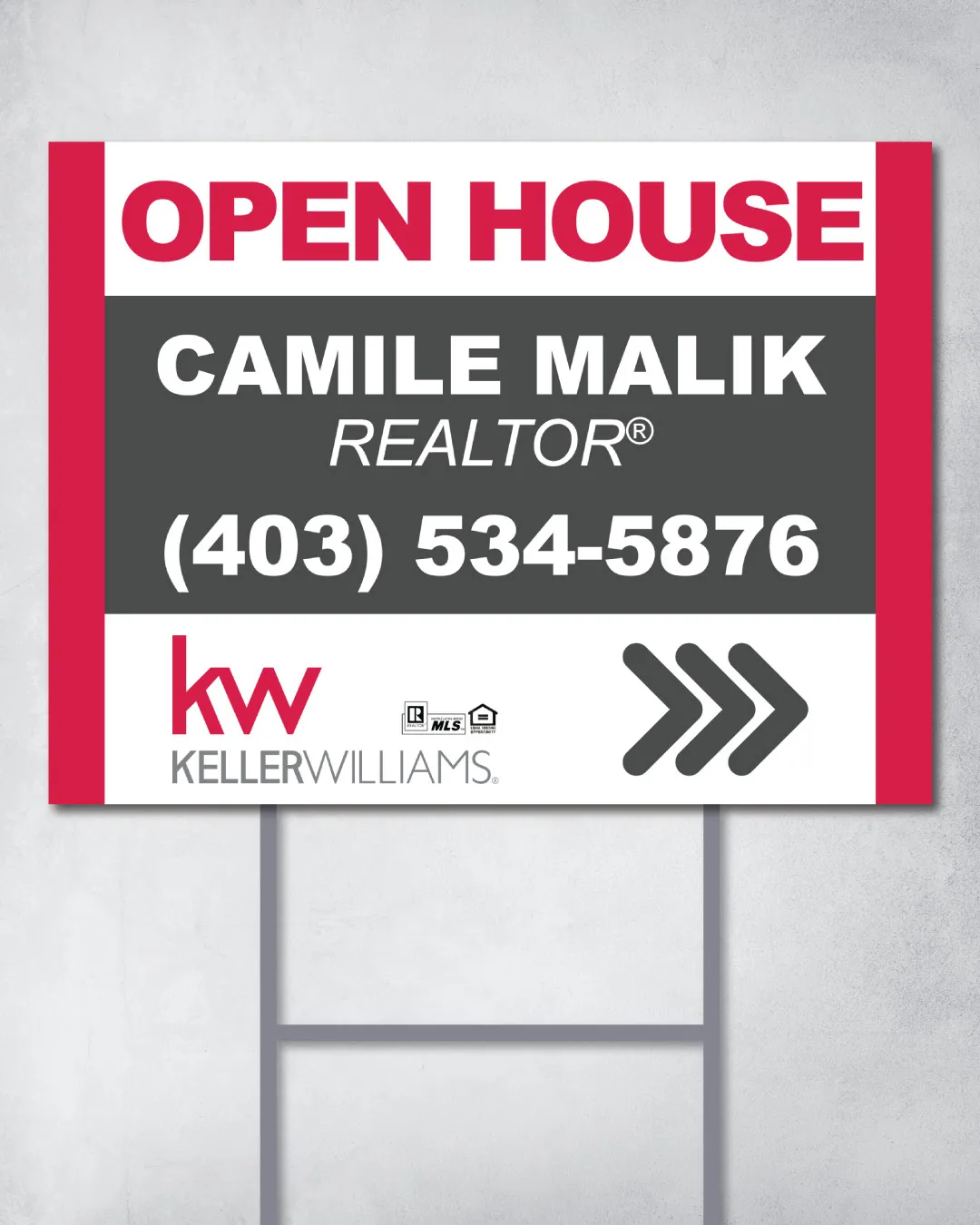 Keller Williams Realty Redline Properties Yard Sign 2