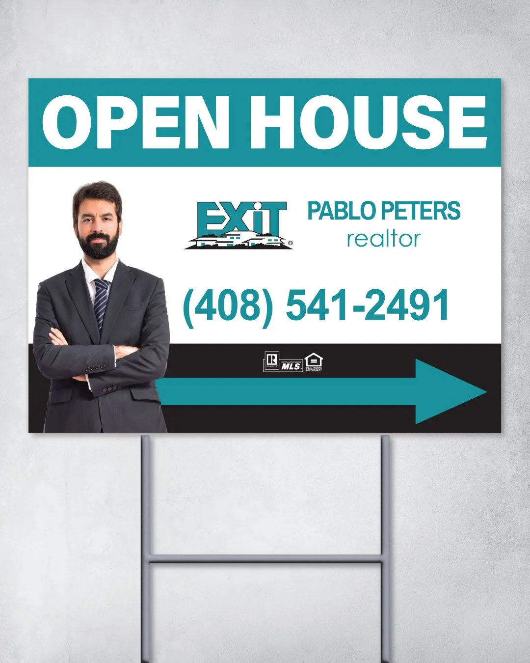 Exit Realty Turquoise Pure Essence Yard Sign 1