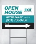 Exit Realty Turquoise Graceful Yard Sign 1