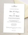 Simple Romance Simple Flat 5x7 Wedding Invitation 2