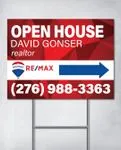 Remax Triangles Red Yard Sing