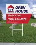 ERA Simple White and Red Arrow Shape Sign