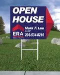 ERA Blue with Distinct Reds Arrow Shape Sign