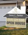 Century 21 Stylish House Shape Sign