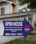 ERA Blue with White Line Arrow Shape Sign