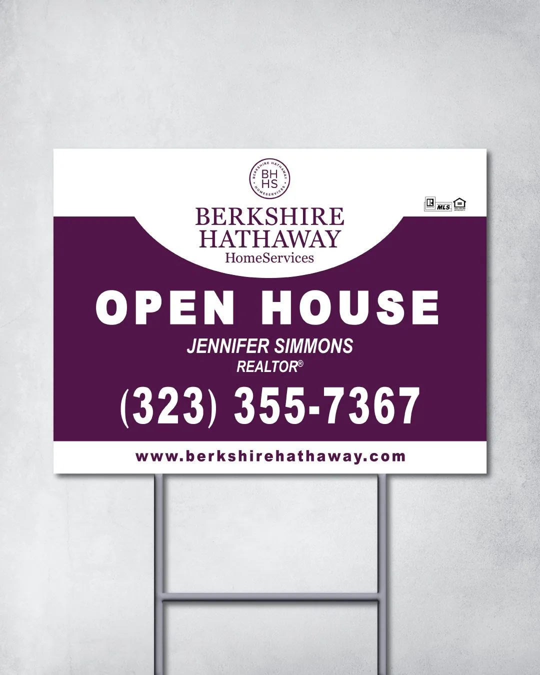 Berkshire Deep Purple Yard Sign