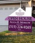 Berkshire Degraded Purple House Shape Sign
