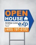 Exp Realty Vibrant Blue Arrow Shape Sign