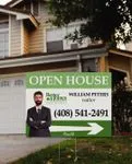 BHGRE Green Color Stripes Yard Sign