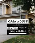 COMPASS Simple Black and White Yard Sign 2