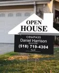 COMPASS Dark Mist House Modern Shape Sign 1