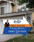 Exp Realty Blue and Orange Arrow Shape Sign 2