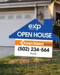 Exp Realty Coastal Living House Shape Sign 1