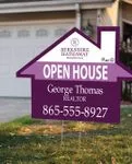 Berkshire Colored Purple House Shape Sign 2