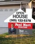 Keller Williams Realty Red Horizon House Shape Sign 1