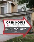 Keller Williams Realty Redbrick Arrow Shape Sign 1